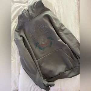 Grey oversized hoodie